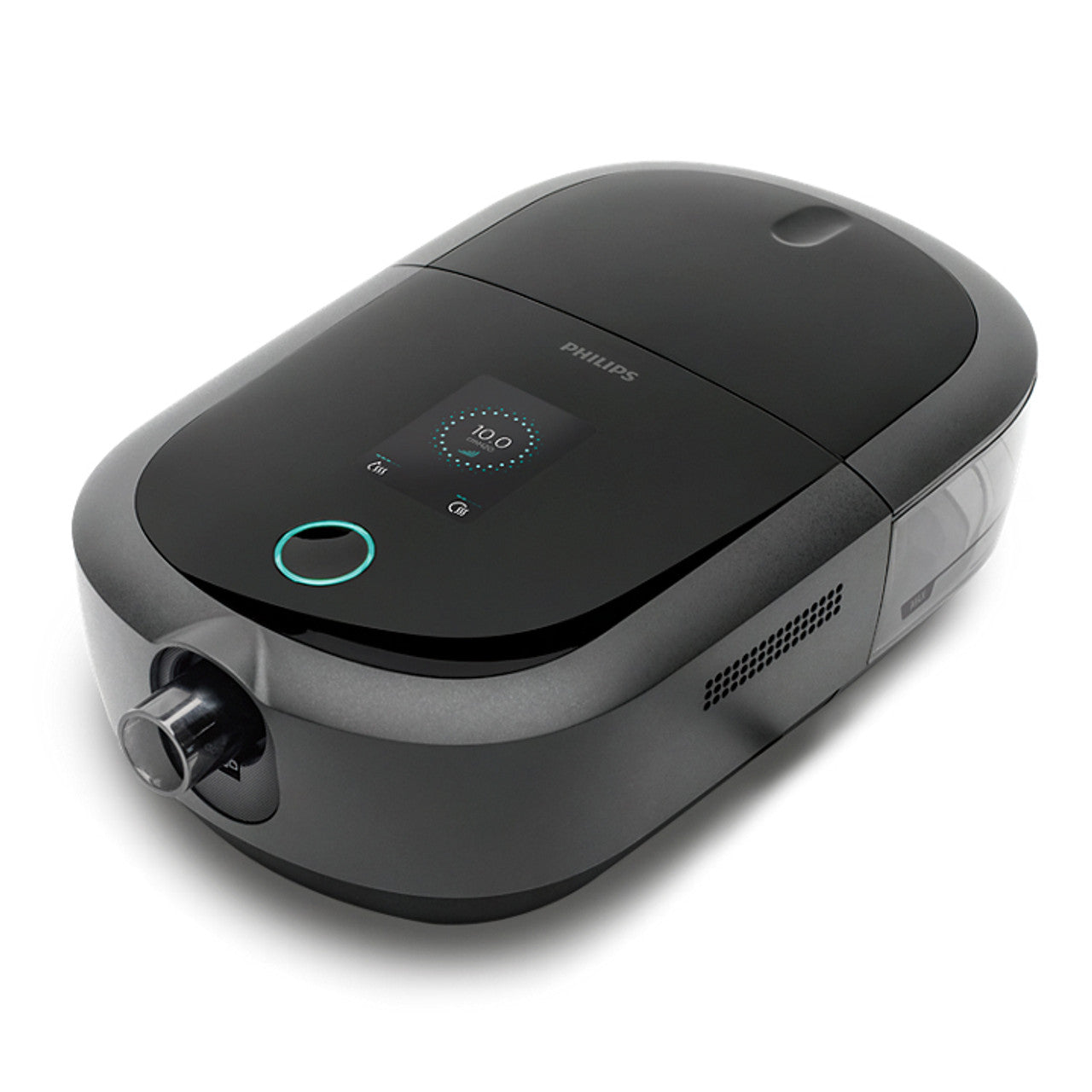 Philips DreamStation 2 Auto CPAP Advanced mit Luftbefeuchter und integriertem 4G Mobilfunkmodem.