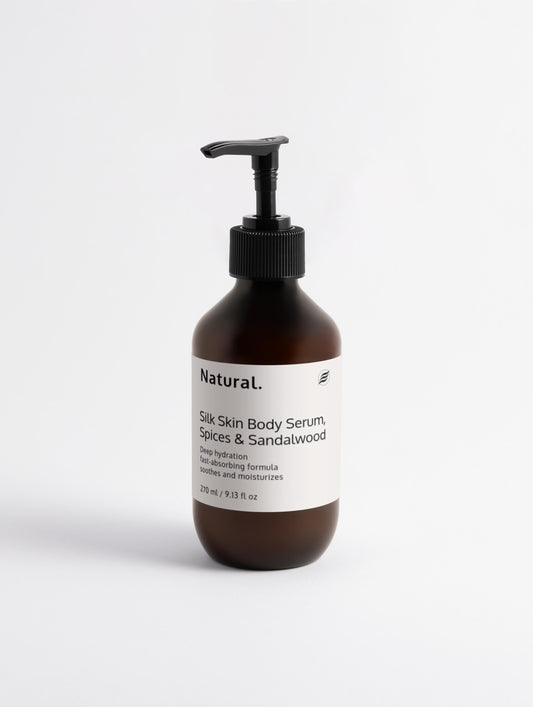 Natural. Silk Skin Body Serum, Spices & Sandalwood