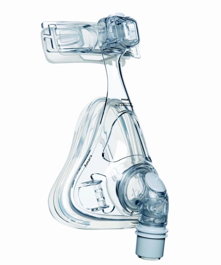 Philips CPAP Maske Amara Gel Full Mund-Nasenmaske, Atemmaske